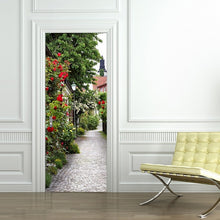 Load image into Gallery viewer, 3D Beautiful Landscape Door Sticker For Living Room Bedroom DIY PVC Self Adhesive Wallpaper Waterproof Mural Decals deursticker
